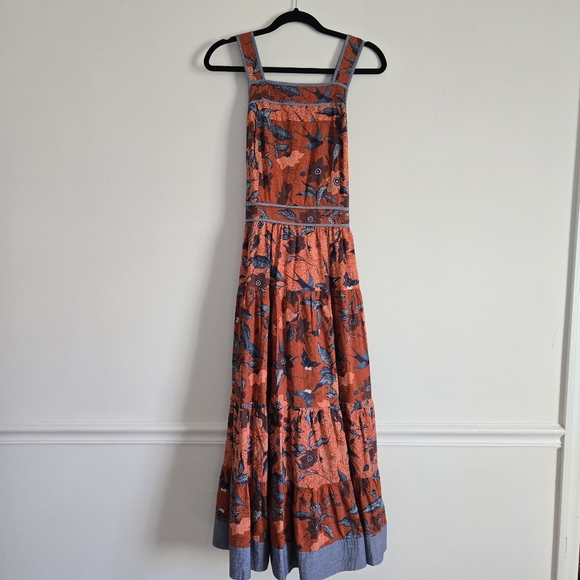 NWT Ulla Johnson Brynn Dress In Carmine Size 10 - Picture 5 of 10